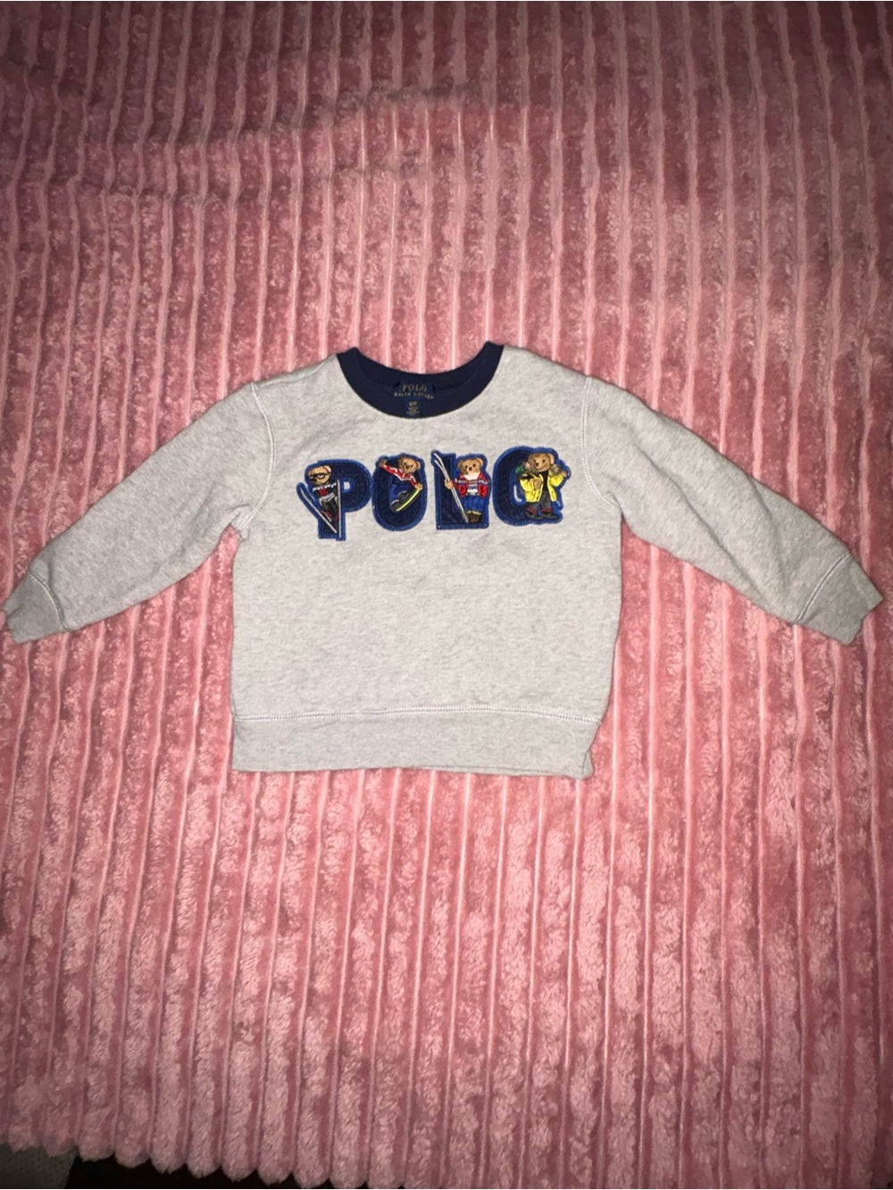 Kids Gray 'Polo' Crewneck Sweatshirt by Polo by Ralph Lauren